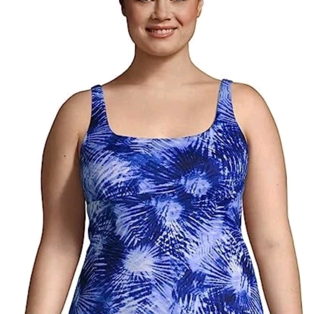 Lands' End Blue Women's Swimwear